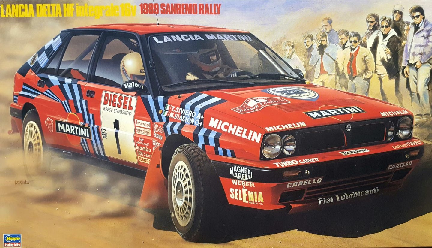 Maqueta Hasegawa Lancia Delta HF Integrale 16V 1989 Sanremo Rally