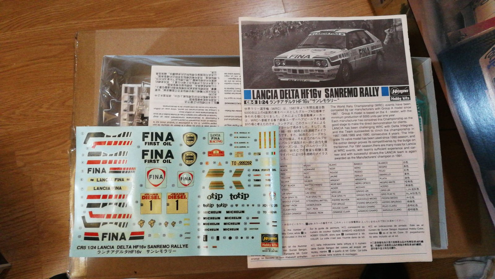 Maqueta Hasegawa Ref.CR-5 Lancia Delta HF 16V 1991 Sanremo Rally. - Imagen 4