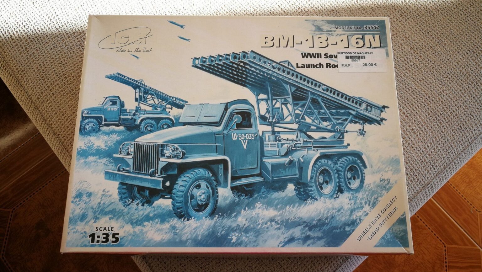 Kit Maquette ICM 1:35 - Équipage Soviétique BM-13-16 Katioucha WWII - Pièces Neuves, Montage