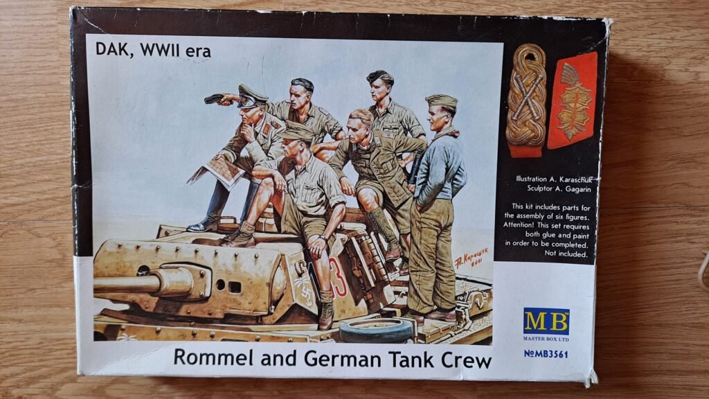 MasterBox MB3561 – 1/35 Rommel & Deutsche Panzerbesatzung Figurenset, 6 Figuren Zum Zusammenbauen