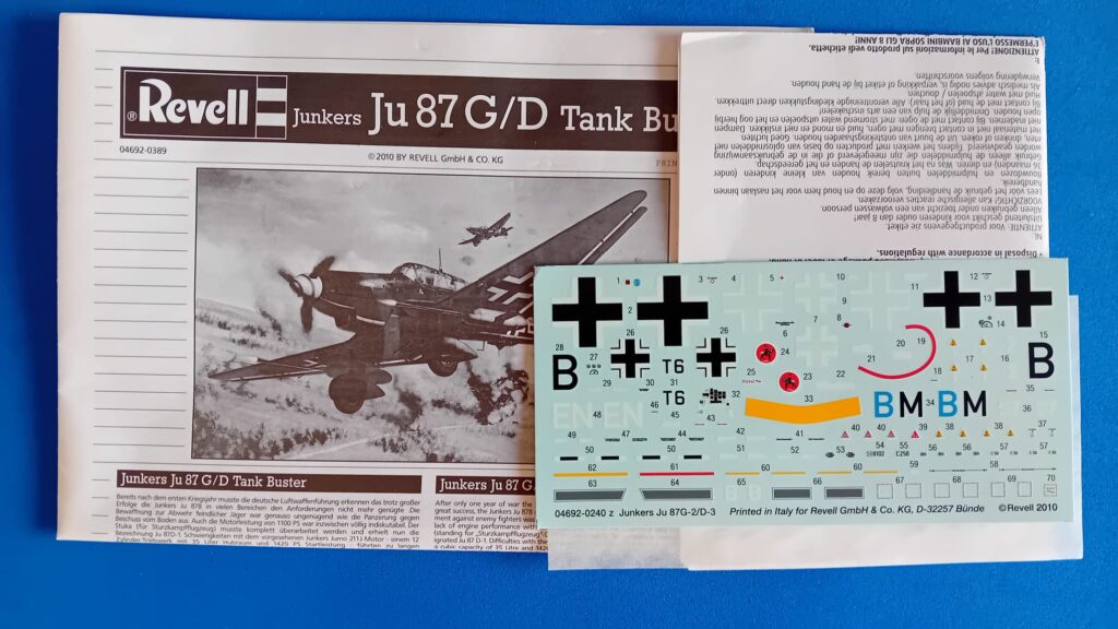 Maqueta Revell 04692 Junkers Ju 87G/D Tank Buster – Tienda De Maquetas ...