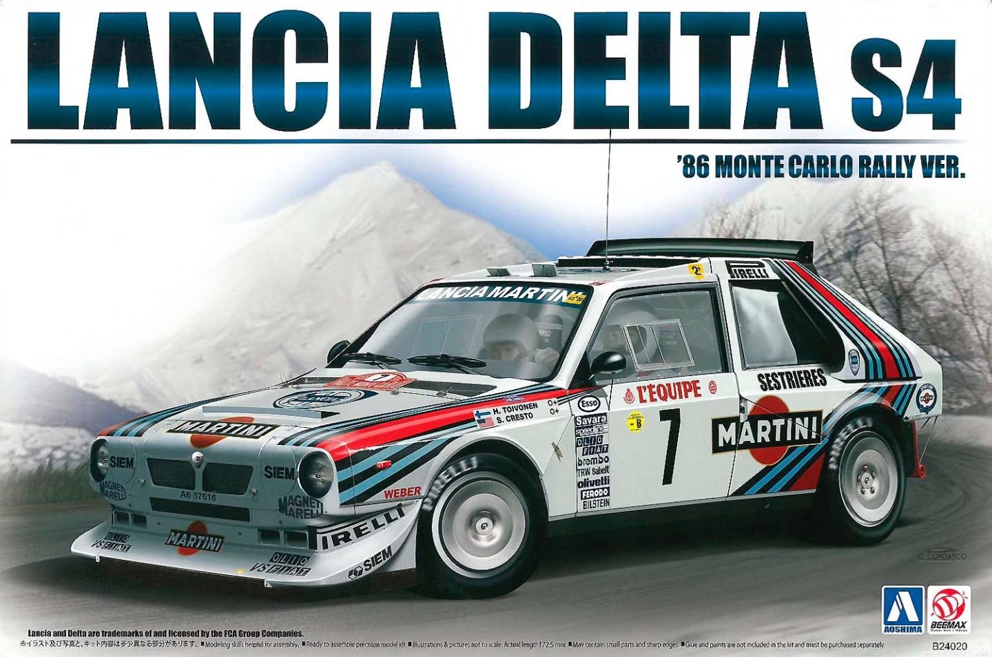 Maqueta Lancia Delta S4 '86 Monte Carlo Rally Ver.